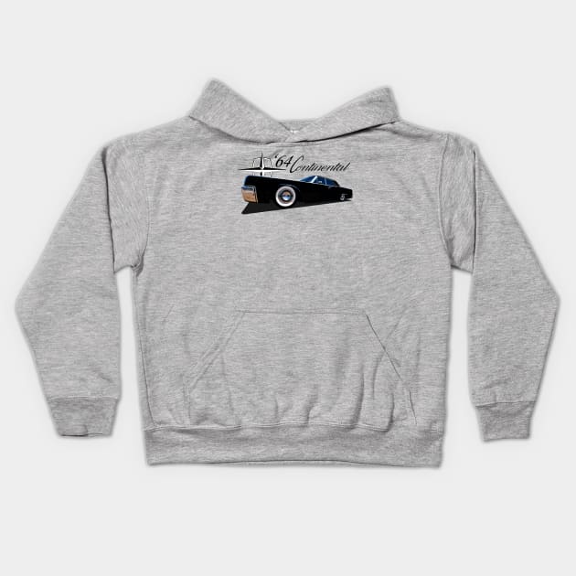 1964 Lincoln Continental Kids Hoodie by Chads